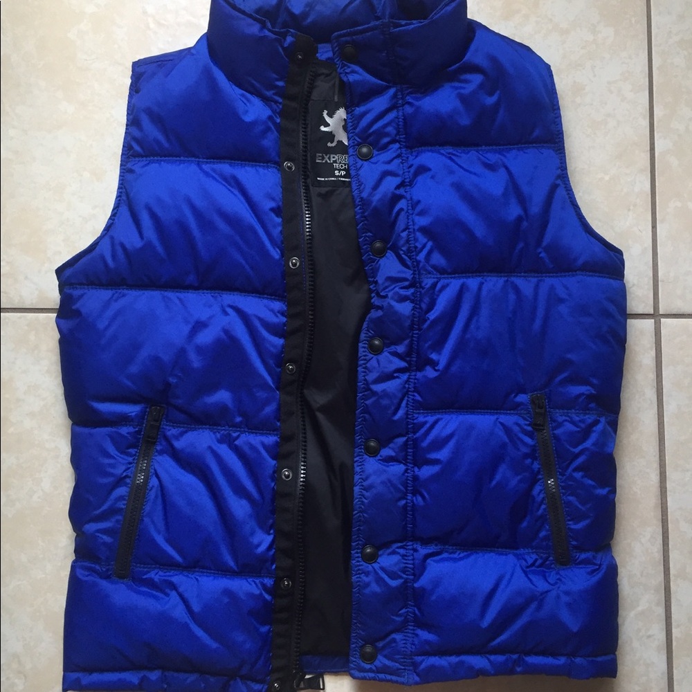 Express Men's Small Express Tech Winter Vest - Picture 2 of 8
